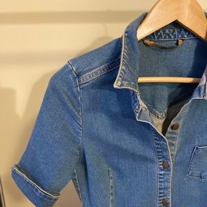 Zara mini denim dress. Size L but fits like S/M